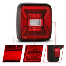 Load image into Gallery viewer, ANZO 18-19 Jeep Wrangler JL LED Taillights Black ANZO ANZ311295