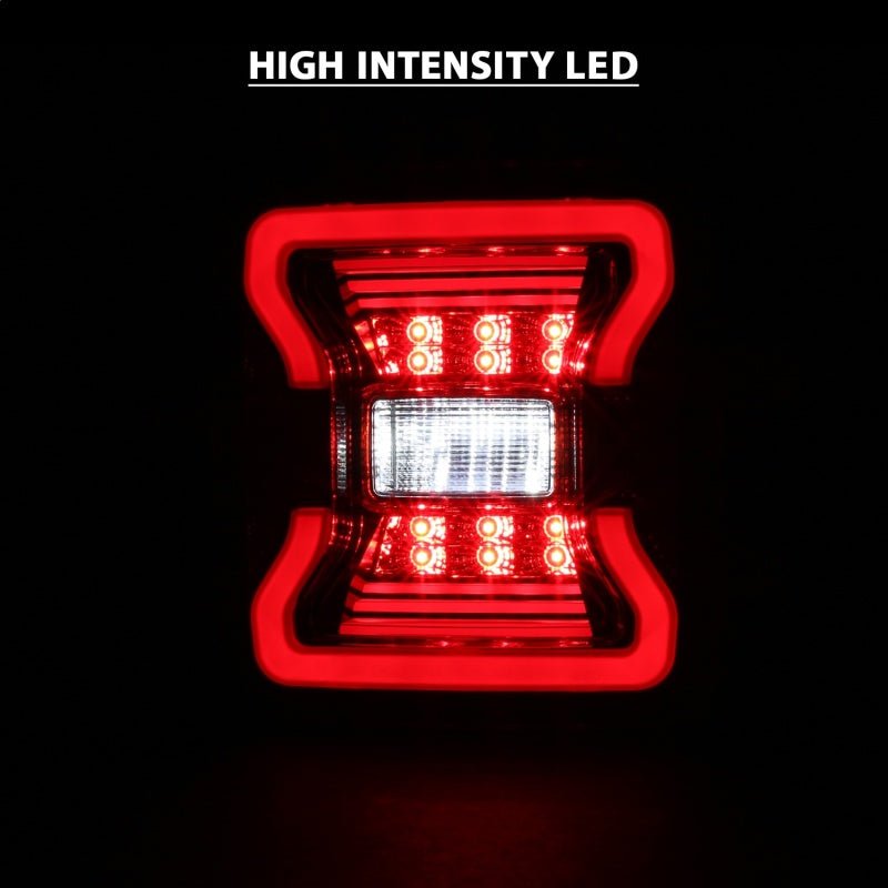 ANZO 18-19 Jeep Wrangler JL LED Taillights Black - Black Ops Auto Works