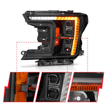 Load image into Gallery viewer, ANZO 18-20 Ford F-150 (w/Factory Halogen) Z-Series Full LED Proj Headlights Init/SeqSig - Pair ANZO ANZ111589X
