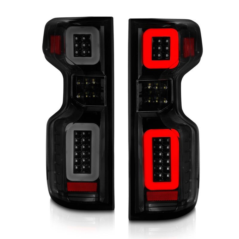 Anzo 19-21 Chevy Silverado Work TruckFull LED Tailights Black Housing Smoke Lens G2 (w/C Light Bars) ANZO ANZ311418