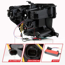 Load image into Gallery viewer, Anzo 19-21 GMC Sierra 1500 LED Projector Headlight w/Switchback+Sequential - Black ANZO ANZ111600