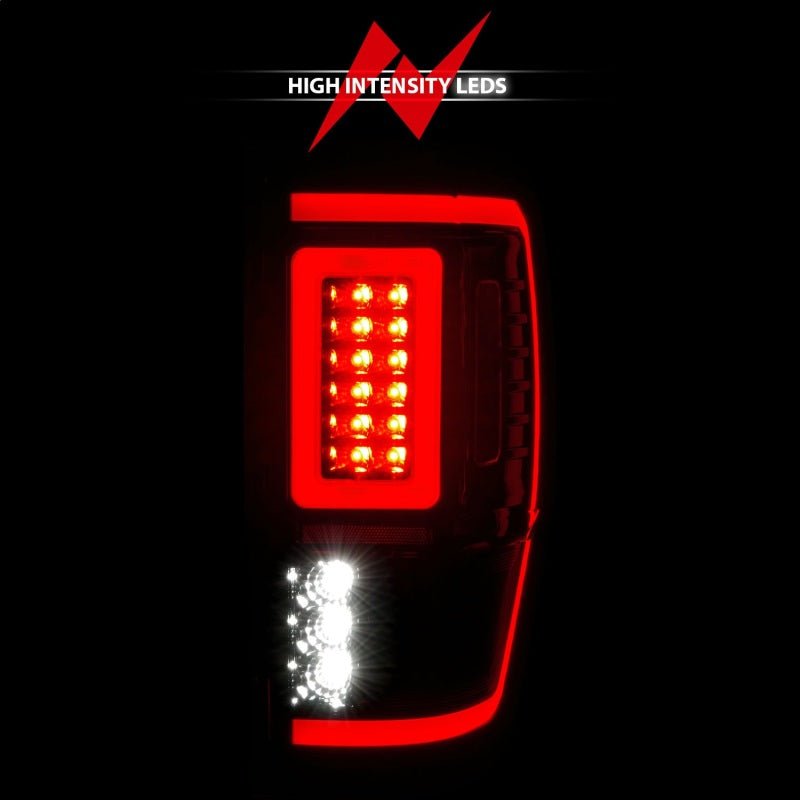 ANZO 19-22 Ford Ranger Full LED Taillights w/ Lightbar Sequential Signal Black Housing/Clear Lens ANZO ANZ311446