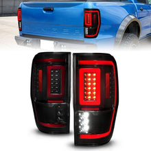 Load image into Gallery viewer, ANZO 19-22 Ford Ranger Full LED Taillights w/ Lightbar Sequential Signal Black Housing/Smoke Lens - Black Ops Auto Works
