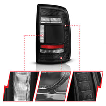 Load image into Gallery viewer, ANZO 19-24 RAM 2500/3500 Full LED Tail Lights SeqSig Black - Pair ANZO ANZ311482A