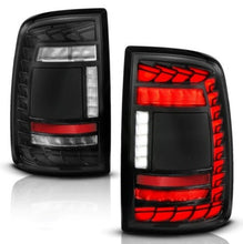 Load image into Gallery viewer, ANZO 19-24 RAM 2500/3500 Full LED Tail Lights SeqSig Black - Pair ANZO ANZ311482A