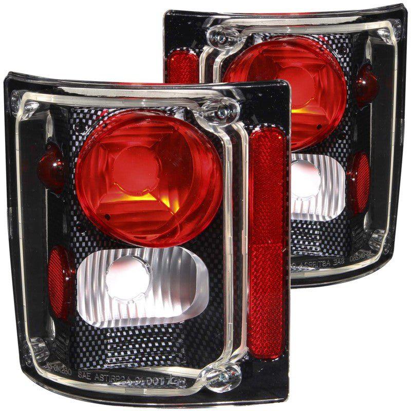 ANZO 1973-1987 Chevrolet C 10 Taillights Carbon ANZO ANZ211015