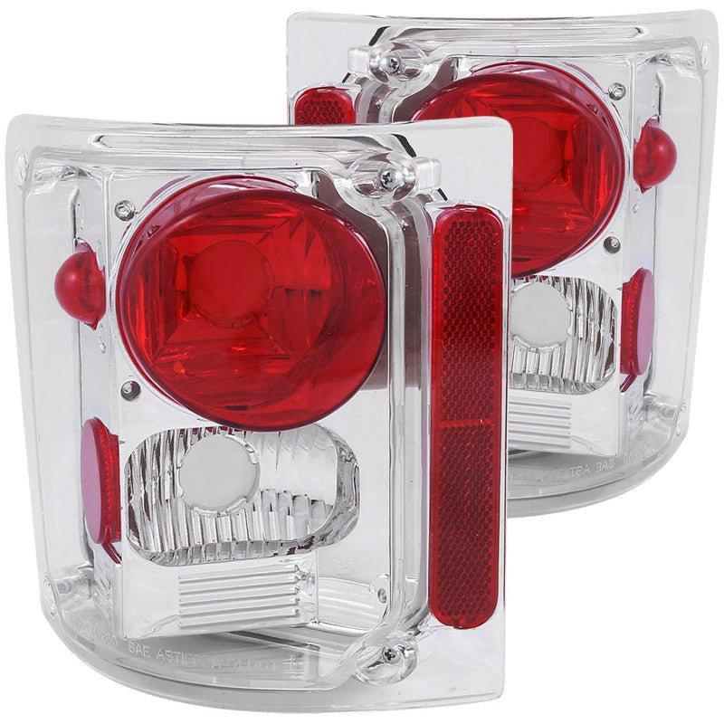 ANZO 1973-1987 Chevrolet C 10 Taillights Chrome ANZO ANZ211014