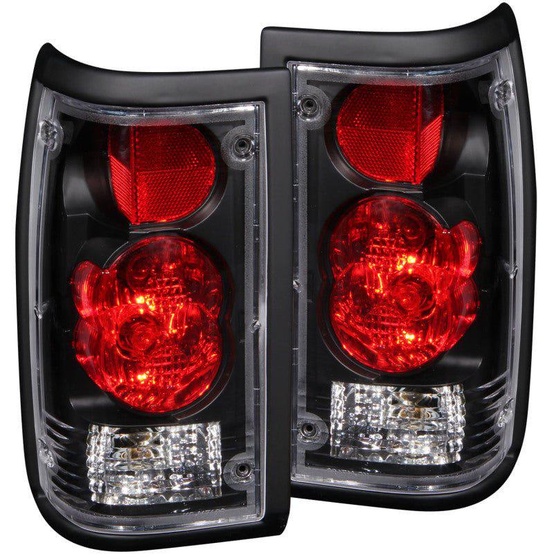 ANZO 1986-1993 Mazda B2000 Taillights Black ANZO ANZ211113