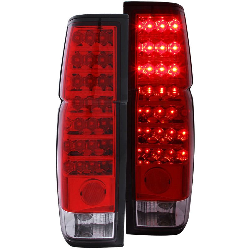 ANZO 1986-1997 Nissan Hardbody LED Taillights Red/Clear ANZO ANZ311034