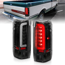 Load image into Gallery viewer, ANZO 1987-1996 Ford F-150 LED Taillights Black Housing Clear Lens (Pair) ANZO ANZ311350