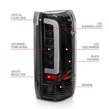 Load image into Gallery viewer, ANZO 1987-1996 Ford F-150 LED Taillights Black Housing Clear Lens (Pair) ANZO ANZ311350