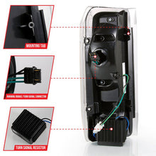 Load image into Gallery viewer, ANZO 1987-1996 Ford F-150 LED Taillights Black Housing Clear Lens (Pair) ANZO ANZ311350