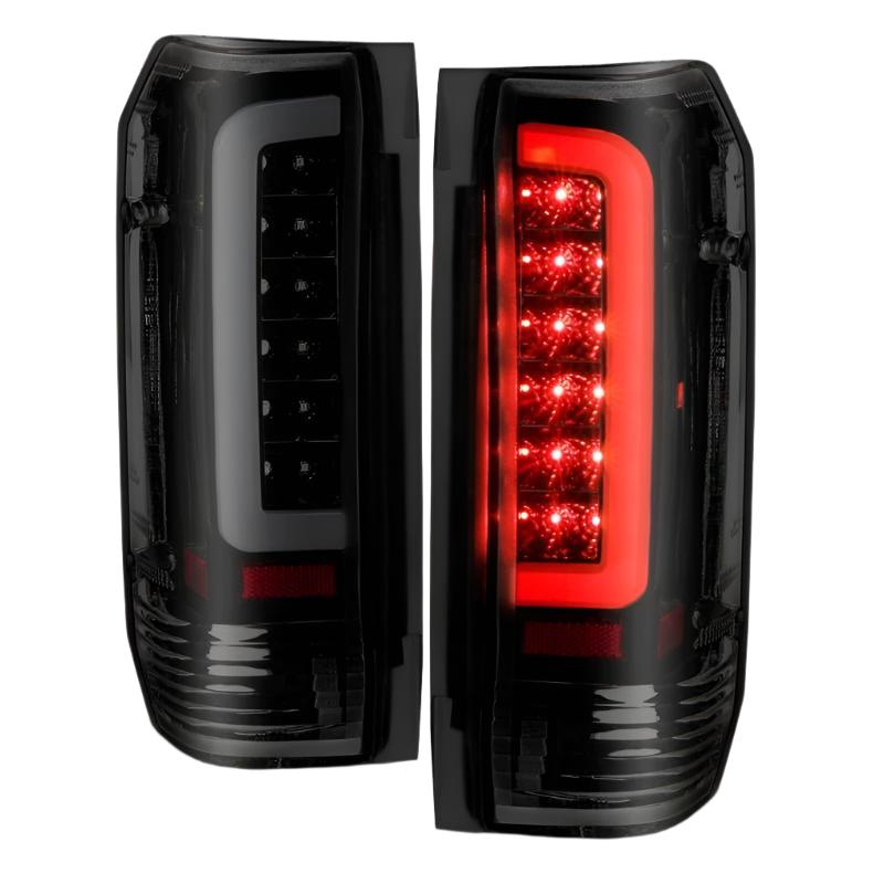 ANZO 1987-1996 Ford F-150 LED Taillights Black Housing Smoke Lens (Pair) ANZO ANZ311351