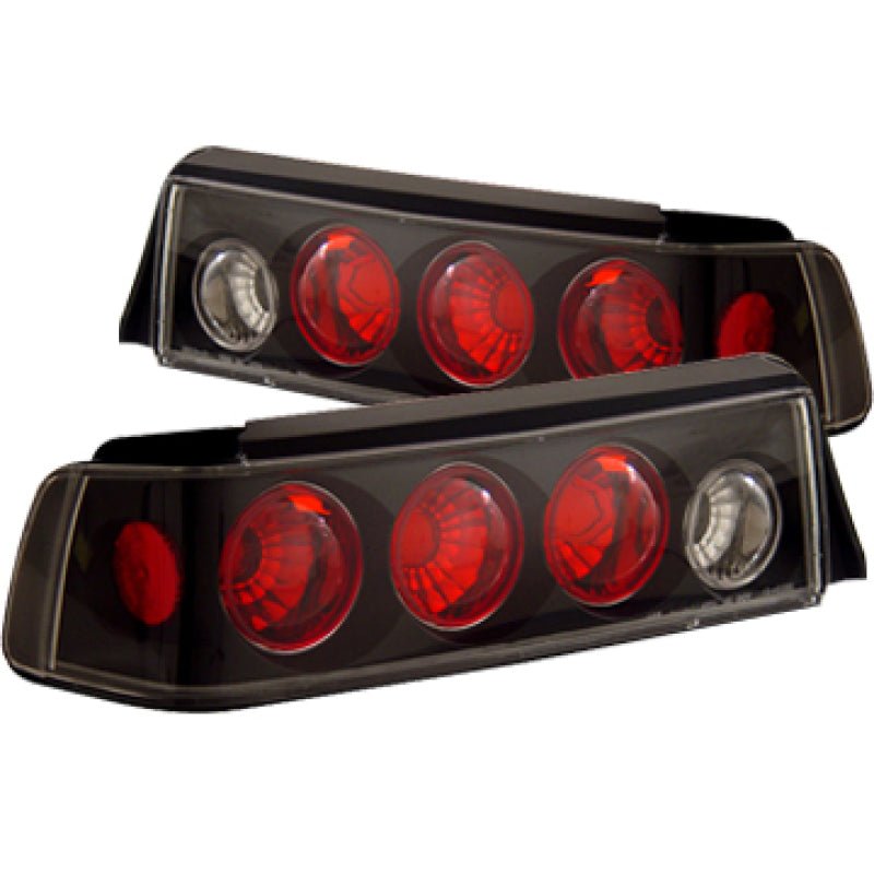 ANZO 1988-1991 Honda Civic Taillights Black ANZO ANZ221053