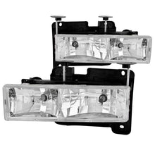 Load image into Gallery viewer, ANZO 1988-1998 Chevrolet C1500 Crystal Headlights Chrome ANZO ANZ111004