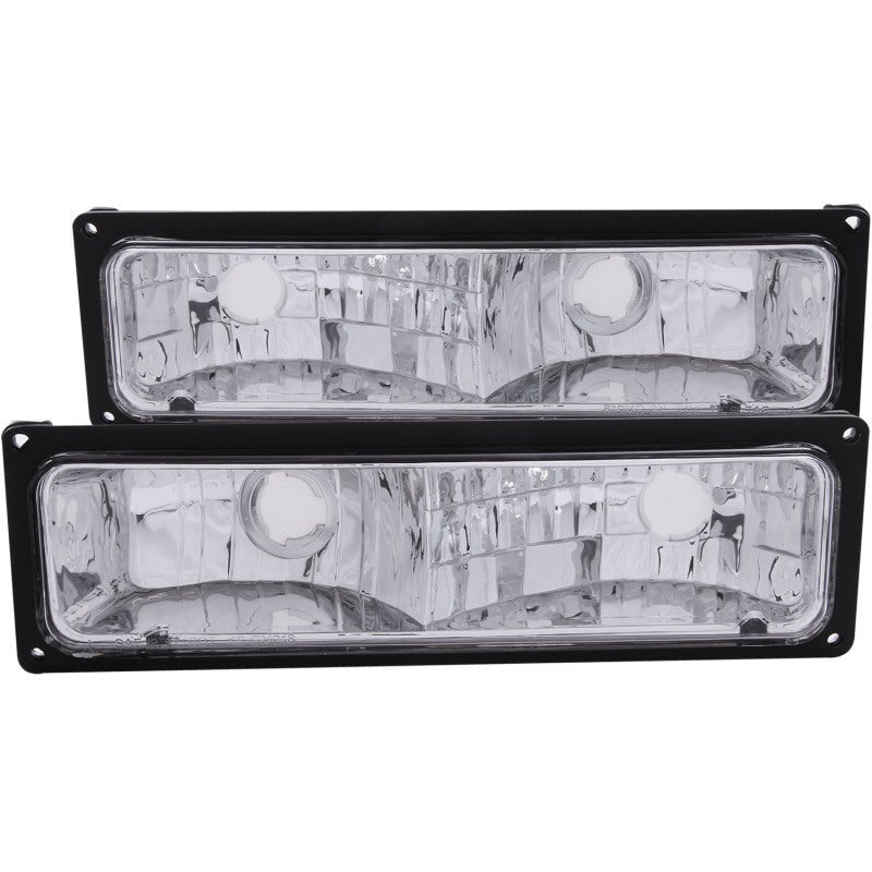 ANZO 1988-1998 Chevrolet C1500 Euro Parking Lights Black ANZO ANZ511033