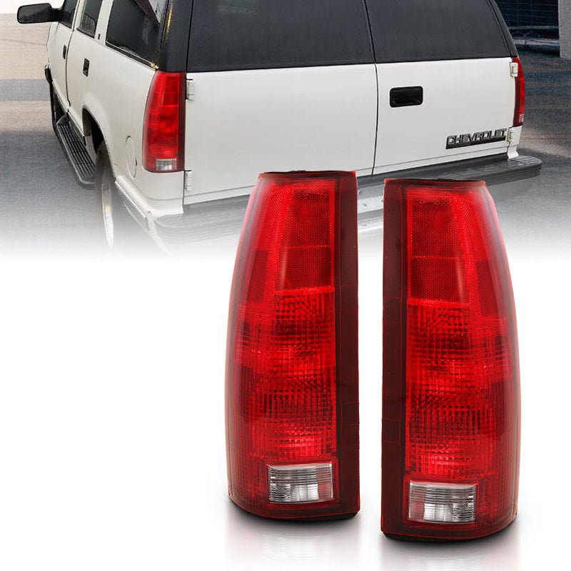 ANZO 1988-1999 Chevy C1500 Taillight Red/Clear Lens w/ Circuit Board(OE Replacement) ANZO ANZ311300