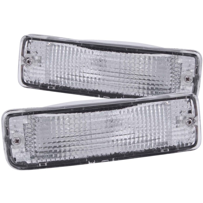 ANZO 1989-1995 Toyota Pickup Euro Parking Lights Chrome w/ Amber Reflector ANZO ANZ511019