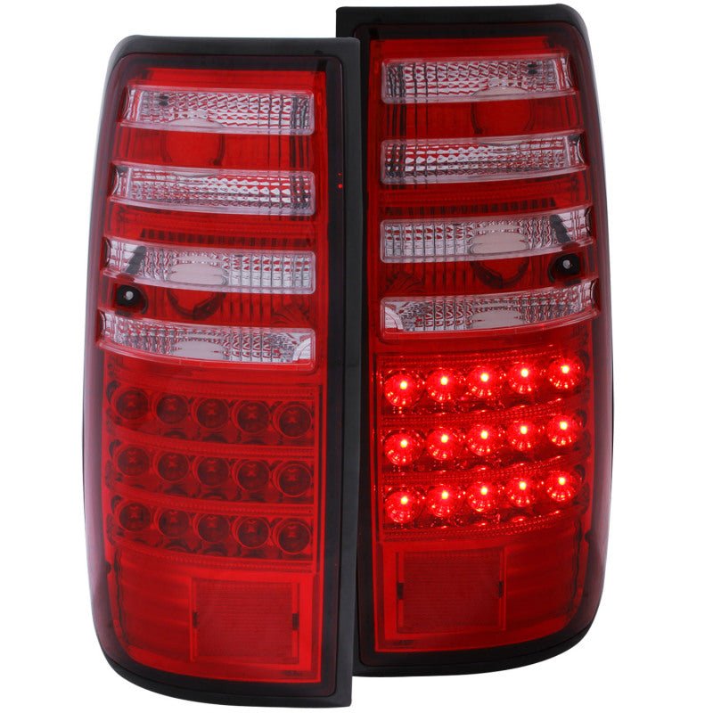 ANZO 1991-1997 Toyota Land Cruiser Fj LED Taillights Red/Clear ANZO ANZ311095