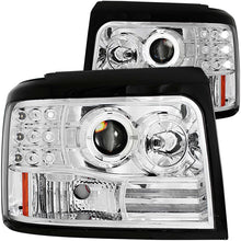 Load image into Gallery viewer, ANZO 1992-1996 Ford F-150 Projector Headlights w/ Halo Chrome w/ Side Markers and Parking Lights ANZO ANZ111183