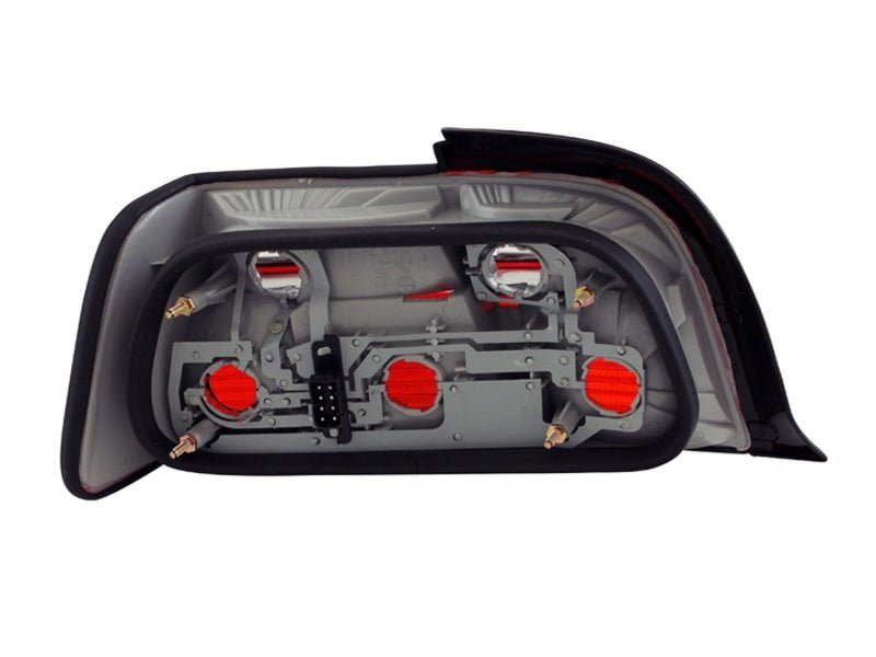 ANZO 1992-1998 BMW 3 Series E36 Coupe/Convertable Taillights Red/Smoke - Black Ops Auto Works
