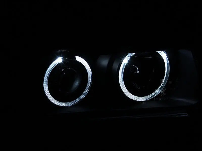 ANZO 1992-1998 BMW 3 Series E36 Projector Headlights w/ Halo Black (CCFL) G2 - Black Ops Auto Works