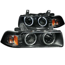 Load image into Gallery viewer, ANZO 1992-1998 BMW 3 Series E36 Projector Headlights w/ Halo Black (CCFL) G2 - Black Ops Auto Works