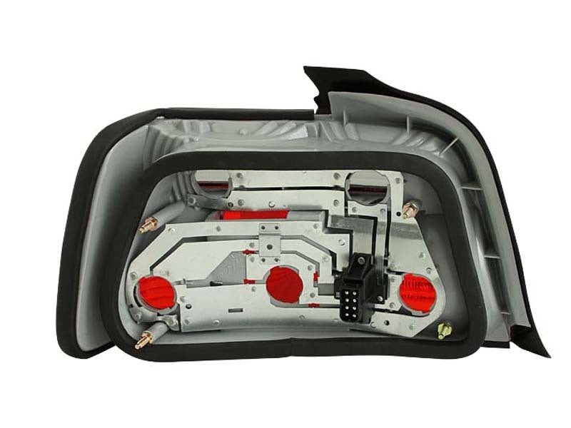 ANZO 1992-1998 BMW 3 Series E36 Sedan Taillights Red/Smoke ANZO ANZ221200