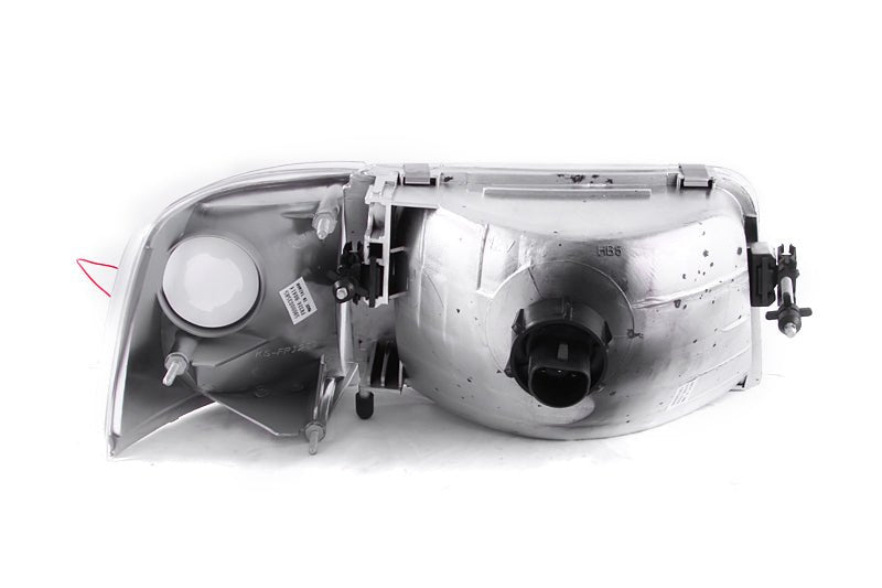 ANZO 1993-1997 Ford Ranger Crystal Headlights Chrome w/ Corner Lights 2pc ANZO ANZ111119