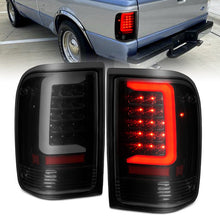 Load image into Gallery viewer, ANZO 1993-1997 Ford Ranger LED Tail Lights w/ Light Bar Black Housing Smoked Lens - Black Ops Auto Works