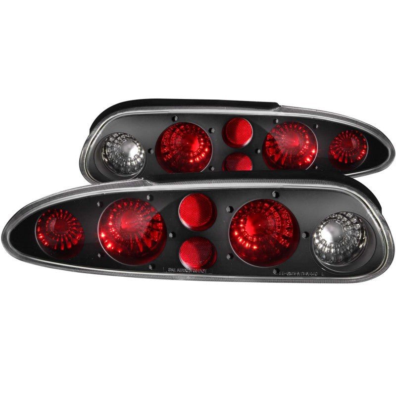 ANZO 1993-2002 Chevrolet Camaro Taillights Black - Black Ops Auto Works