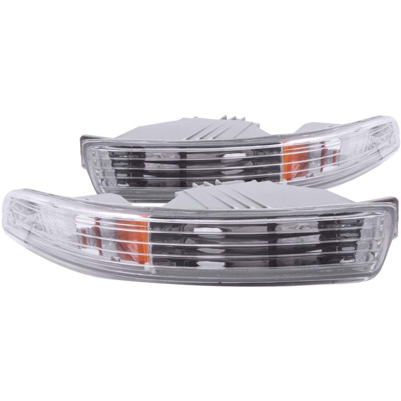 ANZO 1994-1997 Acura Integra Euro Parking Lights Chrome w/ Amber Reflector ANZO ANZ511020