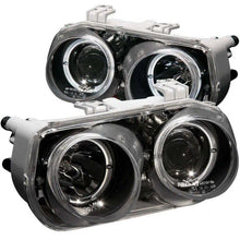 Load image into Gallery viewer, ANZO 1994-1997 Acura Integra Projector Headlights w/ Halo Black ANZO ANZ121003