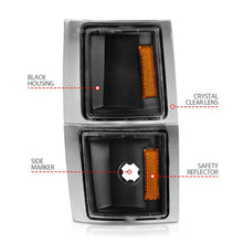 Load image into Gallery viewer, ANZO 1994-1998 Chevrolet Blazer Corner Lights Black Housing Clear Lens w/ Amber Reflector ANZO ANZ521042