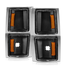 Load image into Gallery viewer, ANZO 1994-1998 Chevrolet Blazer Corner Lights Black Housing Clear Lens w/ Amber Reflector ANZO ANZ521042