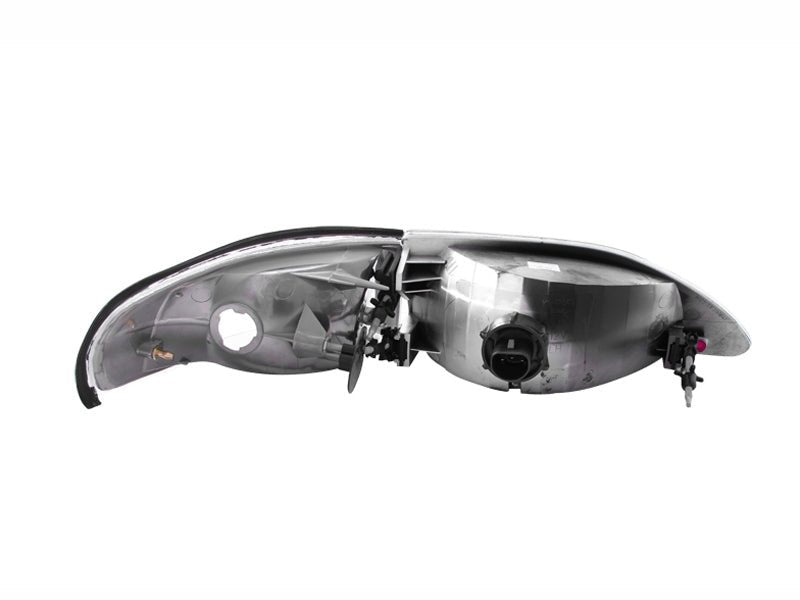 ANZO 1994-1998 Ford Mustang Crystal Headlights Chrome ANZO ANZ121262