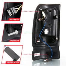 Load image into Gallery viewer, ANZO 1994-2001 Dodge Ram 1500 LED Taillights Plank Style Black w/Clear Lens ANZO ANZ311339