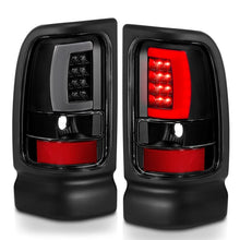 Load image into Gallery viewer, ANZO 1994-2001 Dodge Ram 1500 LED Taillights Plank Style Black w/Clear Lens ANZO ANZ311339