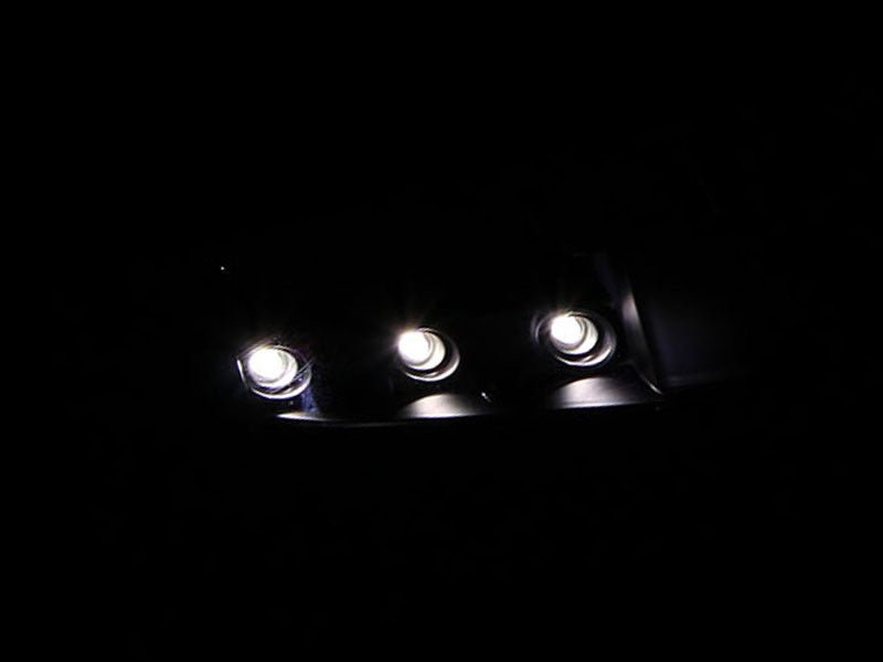 ANZO 1994-2001 Dodge Ram Crystal Headlights Black w/ LED ANZO ANZ111205