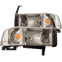 Load image into Gallery viewer, ANZO 1994-2001 Dodge Ram Crystal Headlights Chrome ANZO ANZ111068