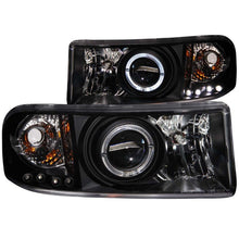 Load image into Gallery viewer, ANZO 1994-2001 Dodge Ram Projector Headlights w/ Halo Black ANZO ANZ111196