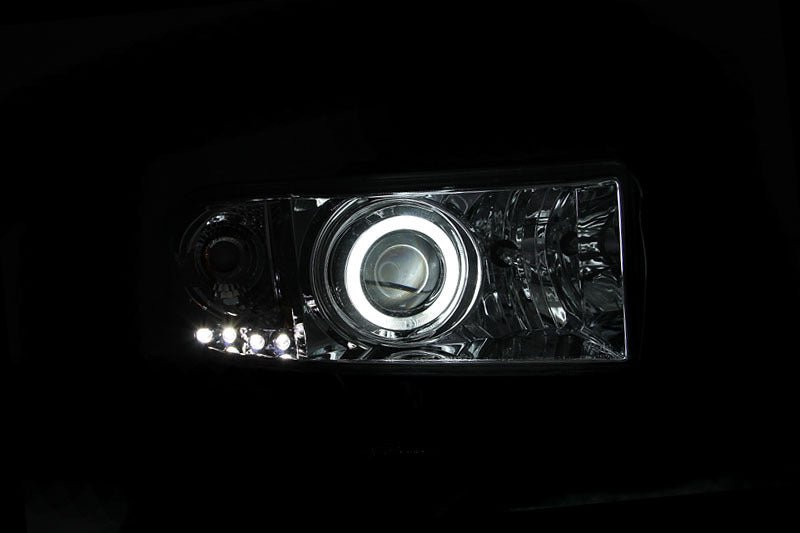 ANZO 1994-2001 Dodge Ram Projector Headlights w/ Halo Chrome ANZO ANZ111056
