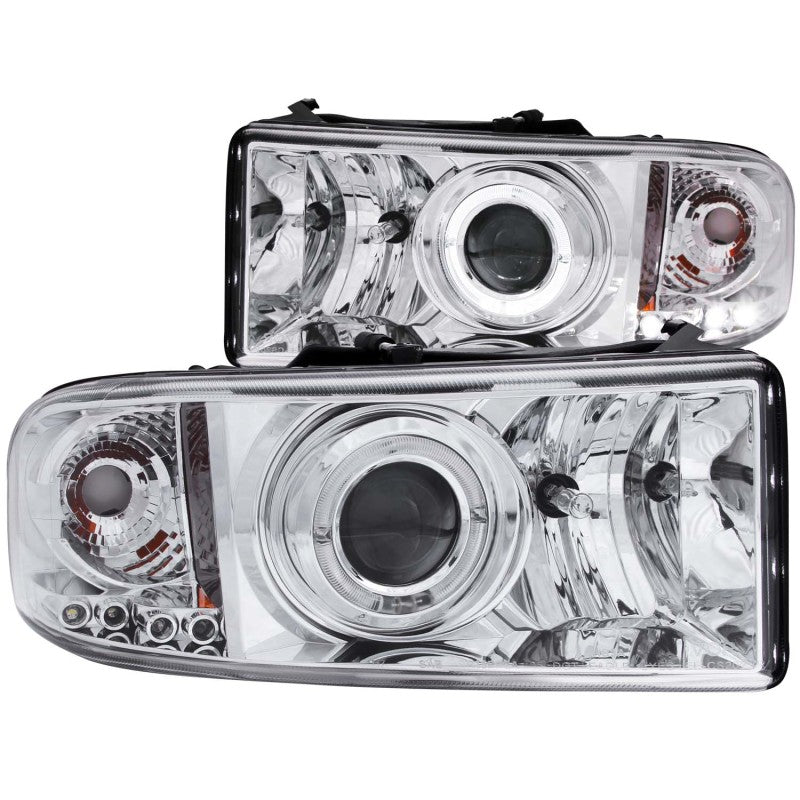 ANZO 1994-2001 Dodge Ram Projector Headlights w/ Halo Chrome ANZO ANZ111195