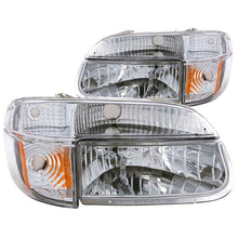Load image into Gallery viewer, ANZO 1995-2001 Ford Explorer Crystal Headlights Chrome w/ Corner Lights 2pc ANZO ANZ111040