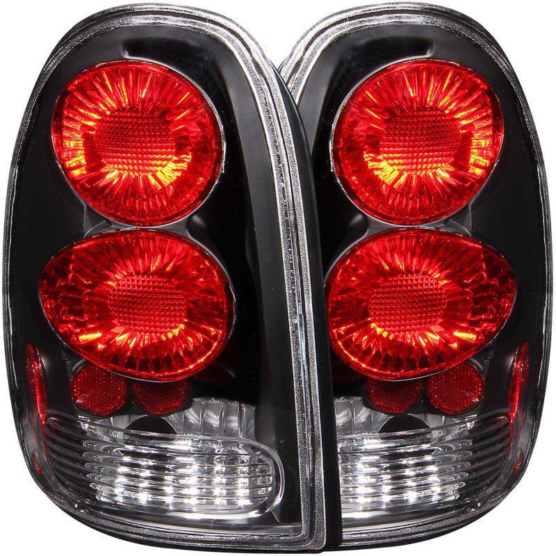 ANZO 1996-2000 Chrysler Voyager Taillights Black - Black Ops Auto Works
