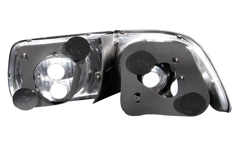 ANZO 1996-2000 Honda Civic Coupe Taillights Black ANZO ANZ221062