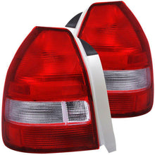 Load image into Gallery viewer, ANZO 1996-2000 Honda Civic Taillights Red/Clear - Black Ops Auto Works