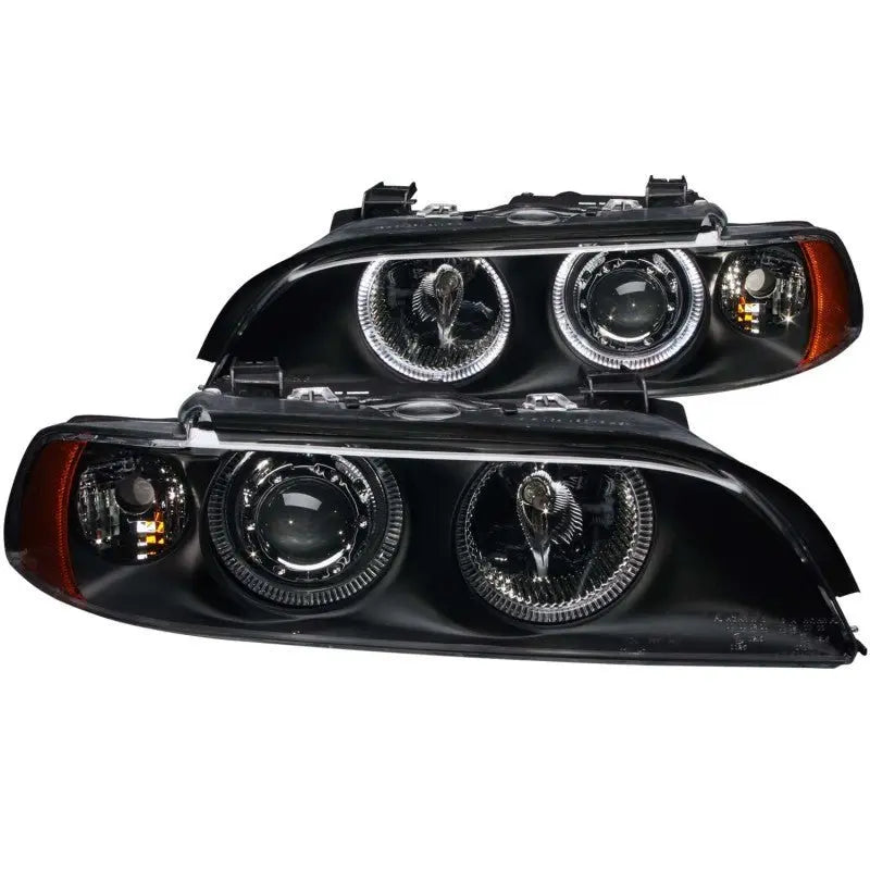 ANZO 1997-2001 BMW 5 Series Projector Headlights w/ Halo Black ANZO ANZ121017