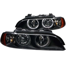 Load image into Gallery viewer, ANZO 1997-2001 BMW 5 Series Projector Headlights w/ Halo Black ANZO ANZ121017