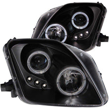 Load image into Gallery viewer, ANZO 1997-2001 Honda Prelude Projector Headlights w/ Halo Black w/ LED ANZO ANZ121341